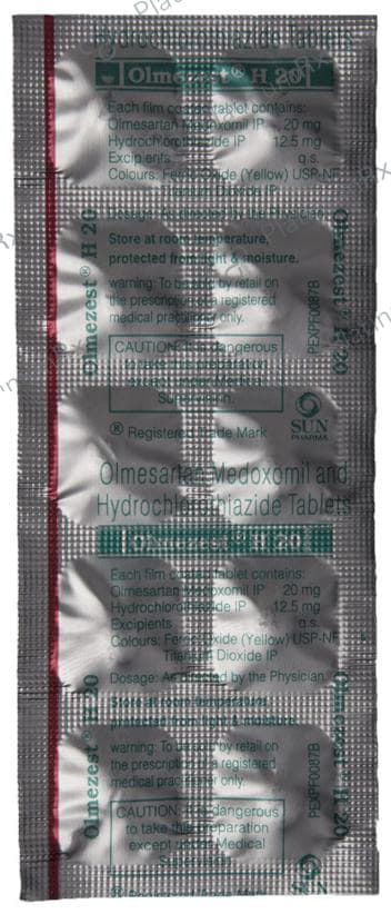 Olmezest H 12.5/20mg Tablet 10s
