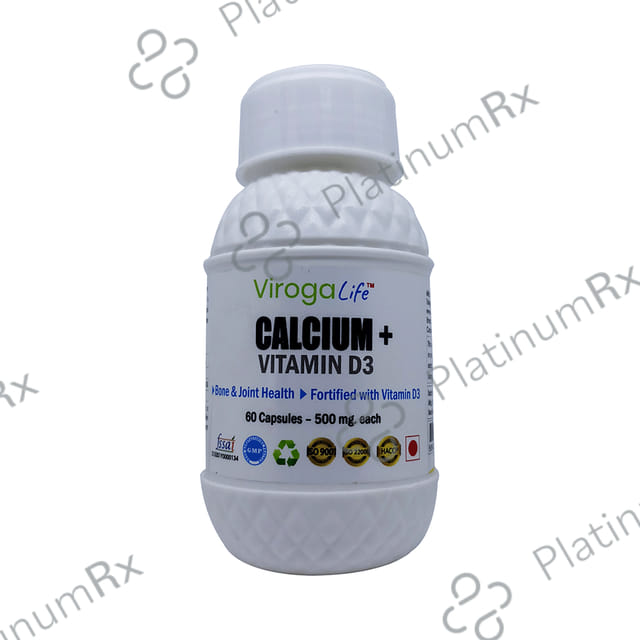 Viroga Life Calcium+Vitamin D3 Capsule
