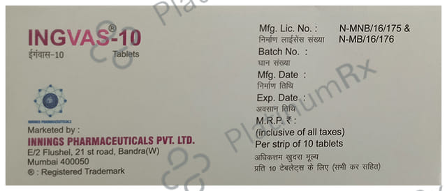 Ingvas 10mg Tablet