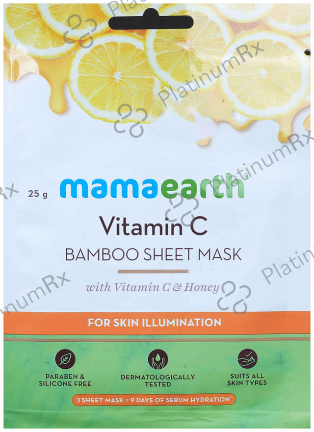Mamaearth Vitamin C Bamboo Sheet Mask