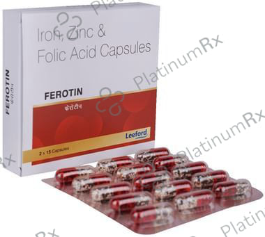 Ferotin 100/1/22.5mg Capsule 15s