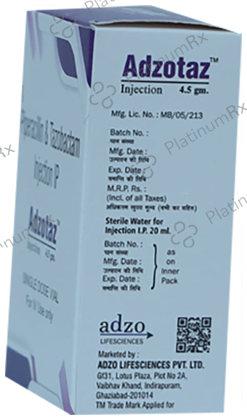 Adzotaz 4.5gm Injection 10ml