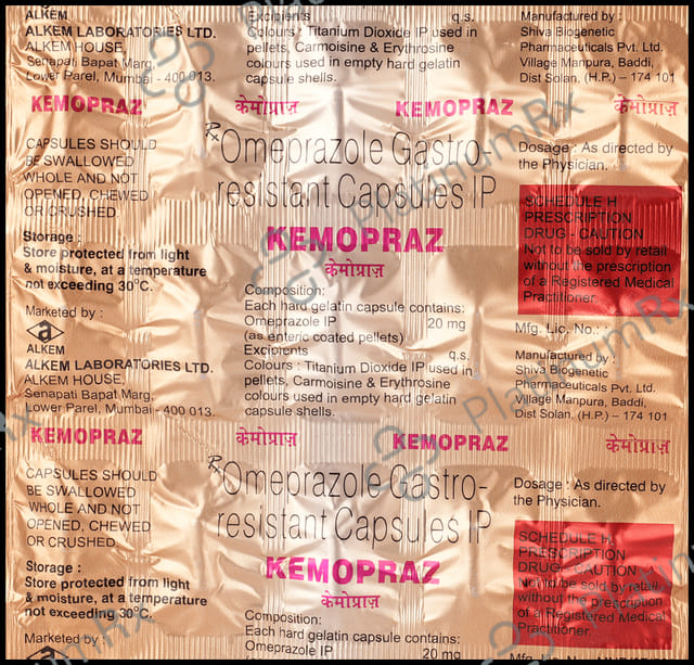 Kemopraz 20mg Capsule