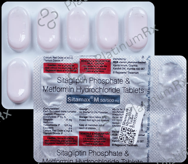 Sitamax M 50/500mg Tablet 10s
