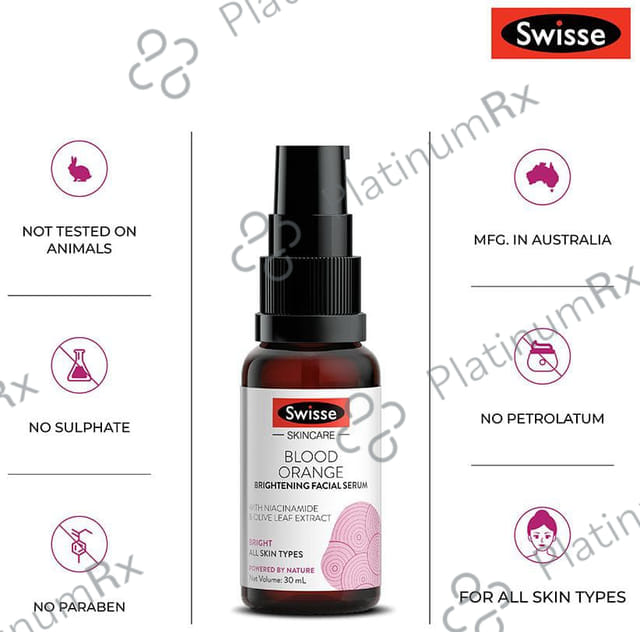 Swisse Skincare Blood Orange Brightening Facial Serum