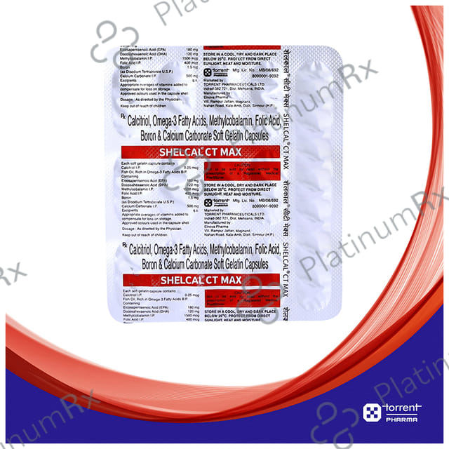 Shelcal CT Max Soft atin Capsule 15s