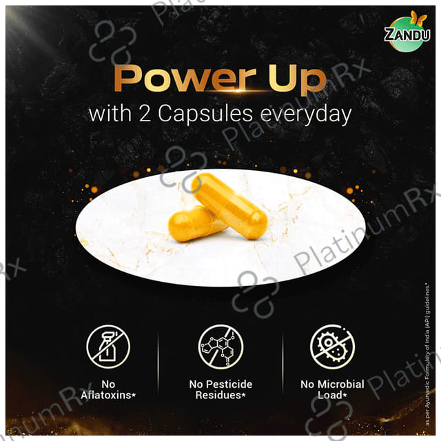 Zandu 500mg Shilajit Gold Plus Capsule 60s