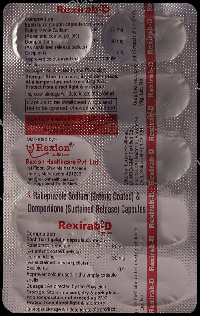 Rexirab D 30mg/20mg Capsule SR