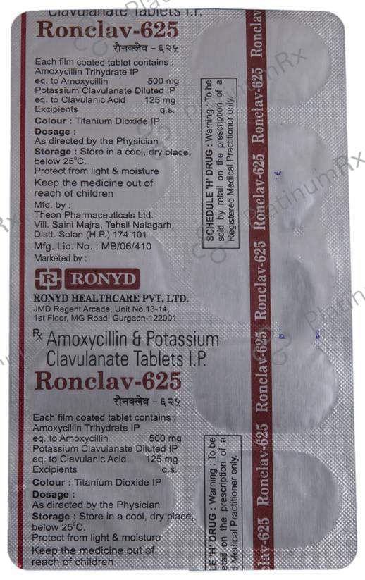 Ronclav 625 Tablet