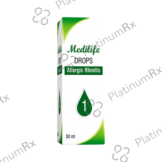 Medilife No 1 Allergic Rhinitis Drop (30ml Each) 1 Bottle