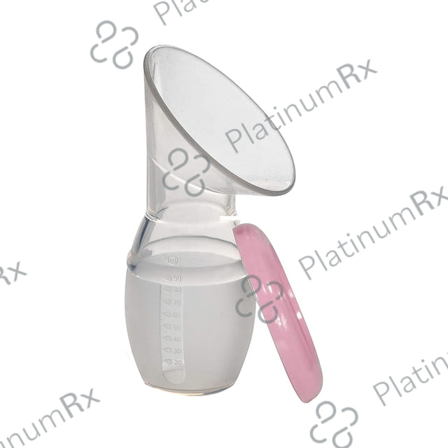 LuvLap Silicone Manual Breast Milk Saver Pump White