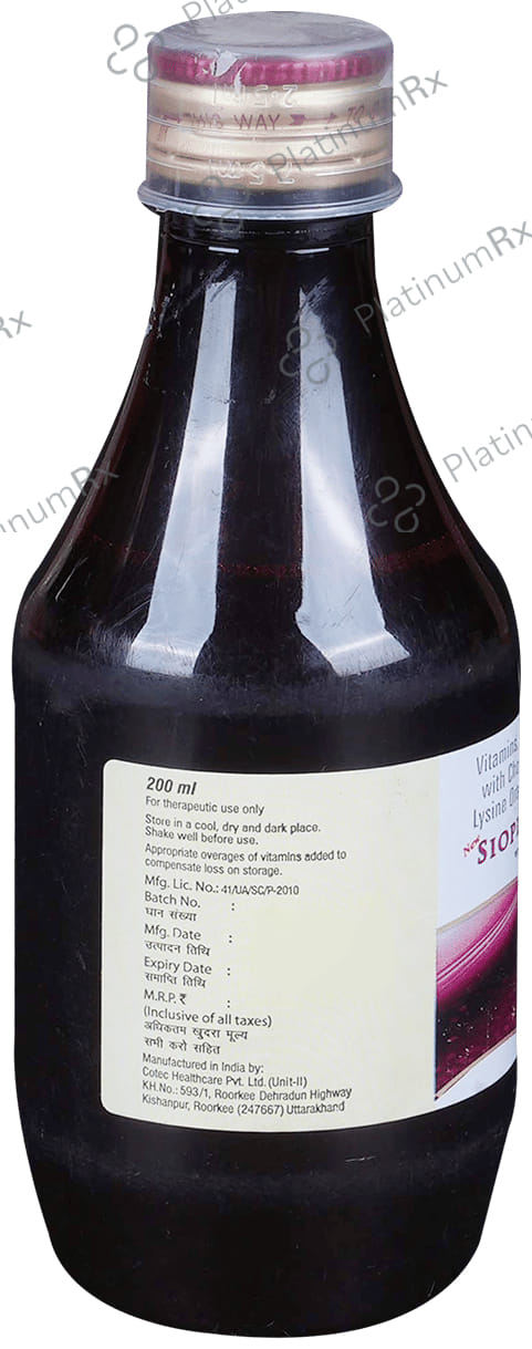 New Sioplex L Oral Solution Delicious Mango Flavour Sugar Free 200ml