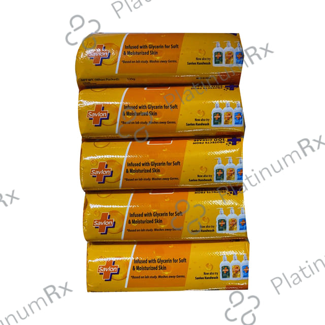 Savlon Glycerin Soap (125gm Each) 5 Soap