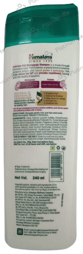 Himalaya Personal Care Himalaya Anti Hair Fall Bhringraj Shampoo 340ml