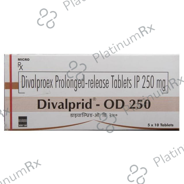 Divalprid 250mg OD Tablet PR 10s