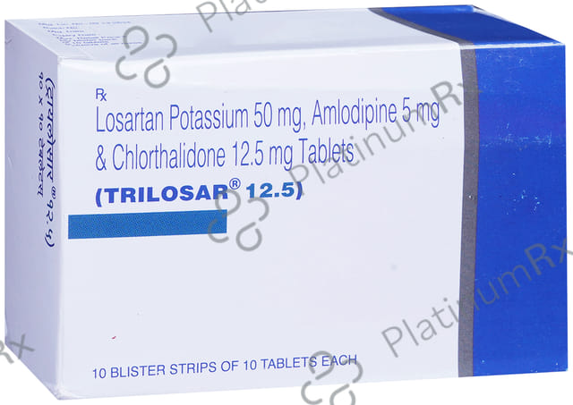 Trilosar 12.5/50/5mg Tablet 10s
