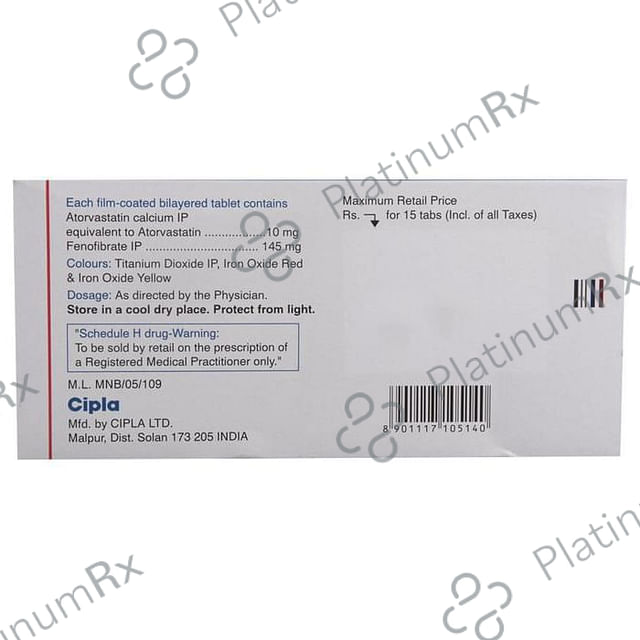 Atorlip F 10/145mg Tablet 15s
