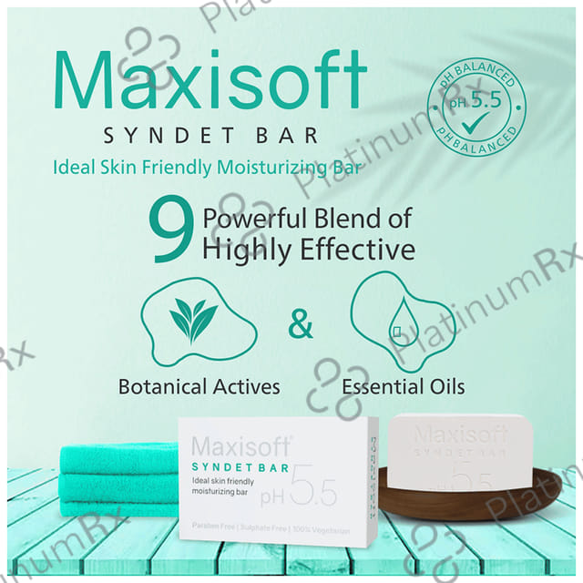 Maxisoft Syndet Bar (75gm Each) 1 units