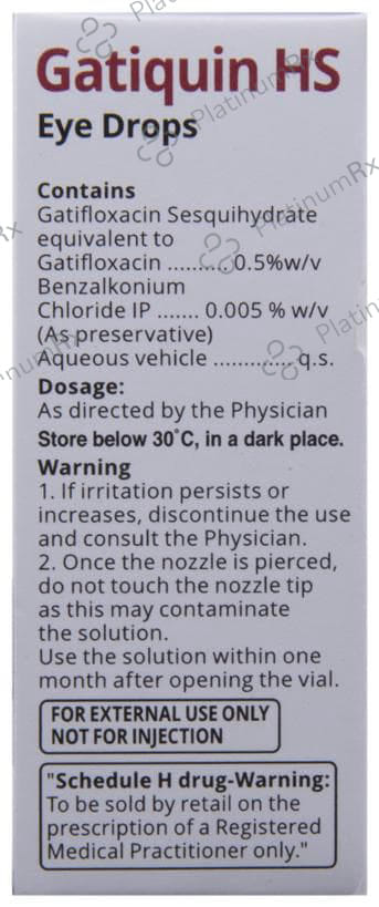 Gatiquin HS 0.5% Eye Drop 5ml