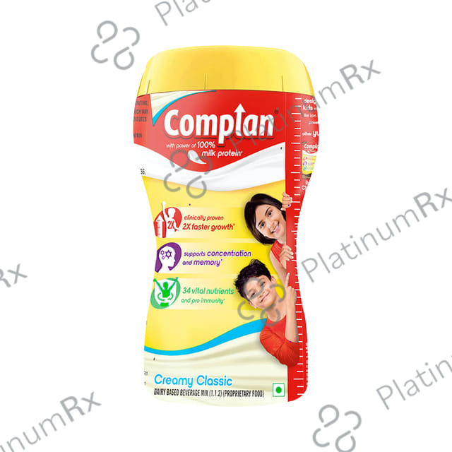 Complan 100% Milk Protein for Concentration, Memory & Growth - Flavour Creamy Classic