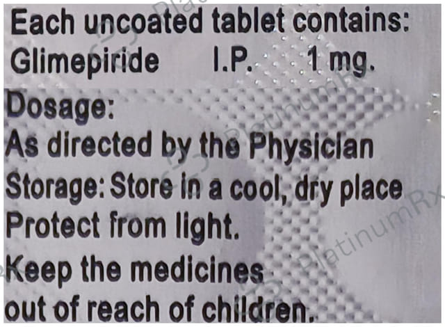 Glimicer 1mg Tablet 10s