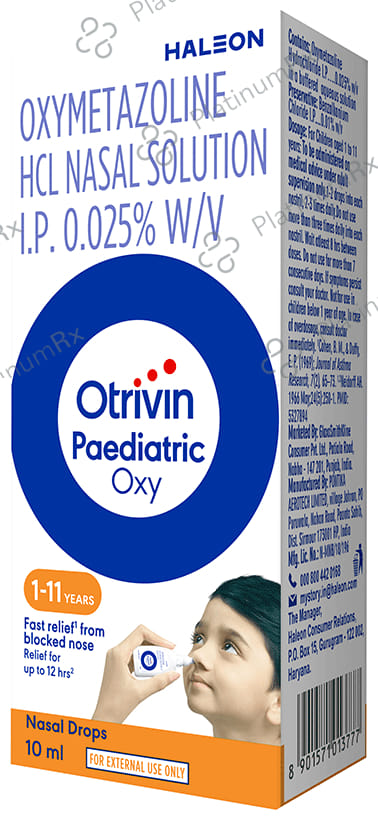 Otrivin 0.025% Paediatric Nasal Drop 10ml