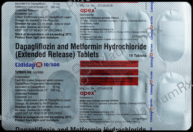 Cididap M 10mg/500mg Tablet