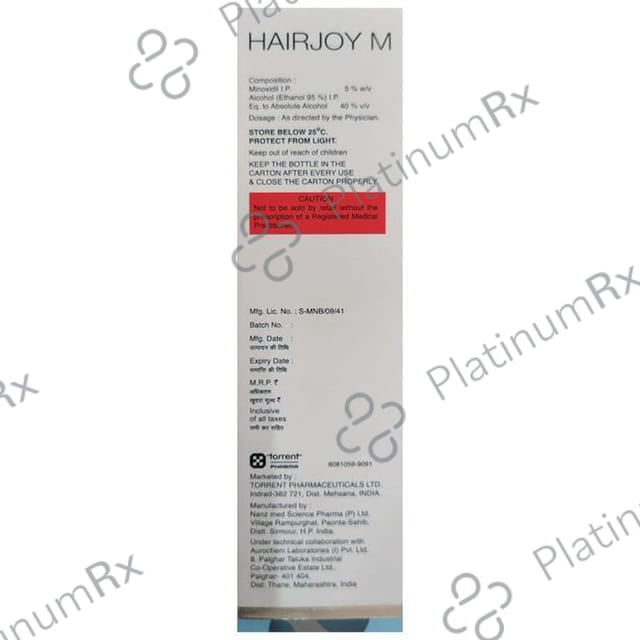 Hairjoy M 5% Topical Solution 60ml