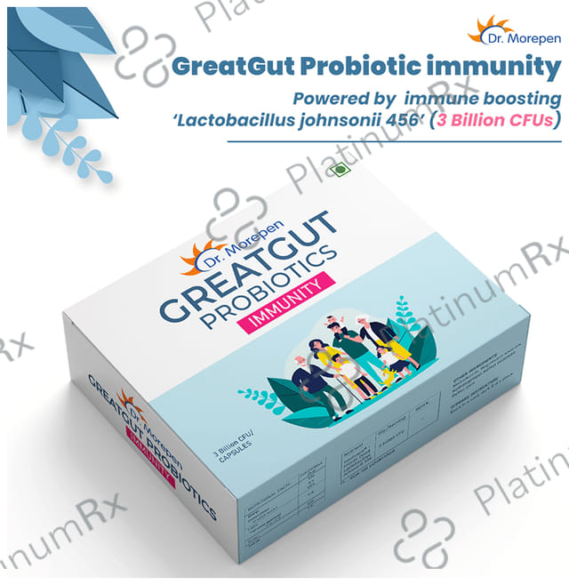 Dr. Morepen Greatgut Probiotics Immunity 3 Billion CFU Capsule