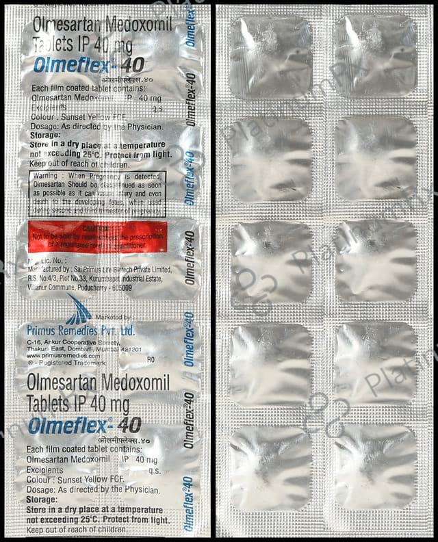 Olmeflex 40mg Tablet 10s