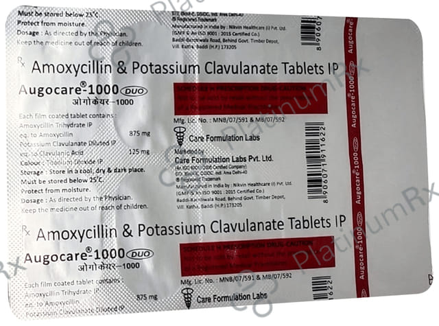 Augocare 1000 Duo Tablet