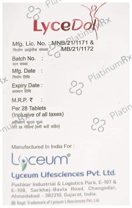 Lycedol 2mg Tablet 28s