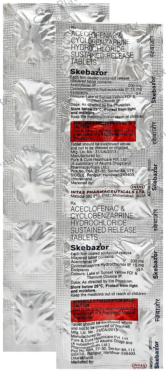 Skebazor 15/200mg Tablet 10s