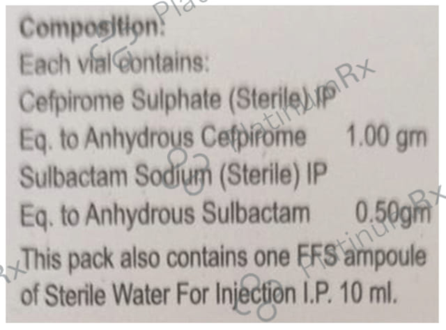Forom S 1000/500mg Injection 1s