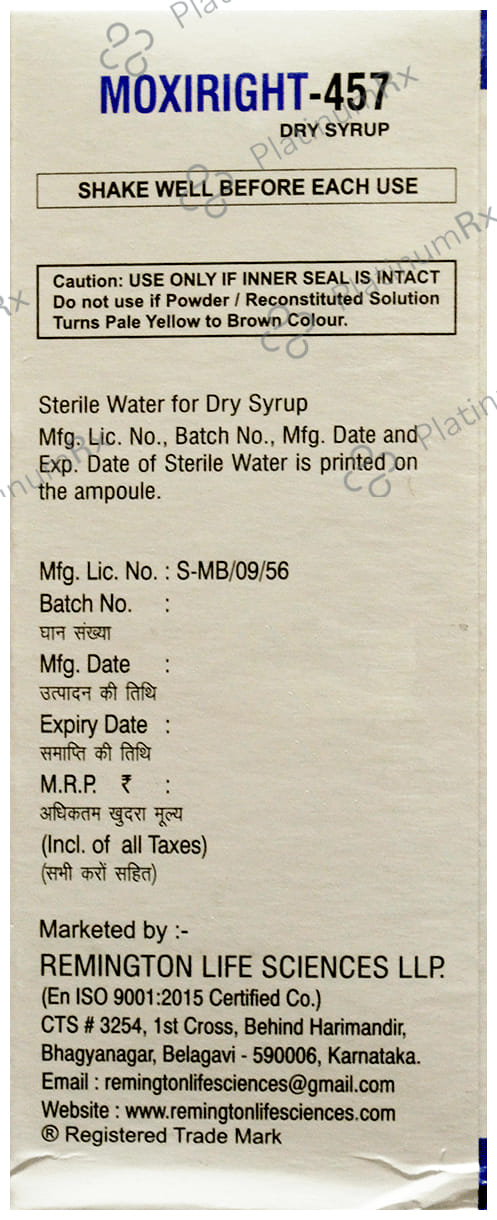 Moxiright Paediatric Syrup