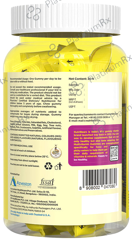 NutriBears Multivitamin Gummy 30s