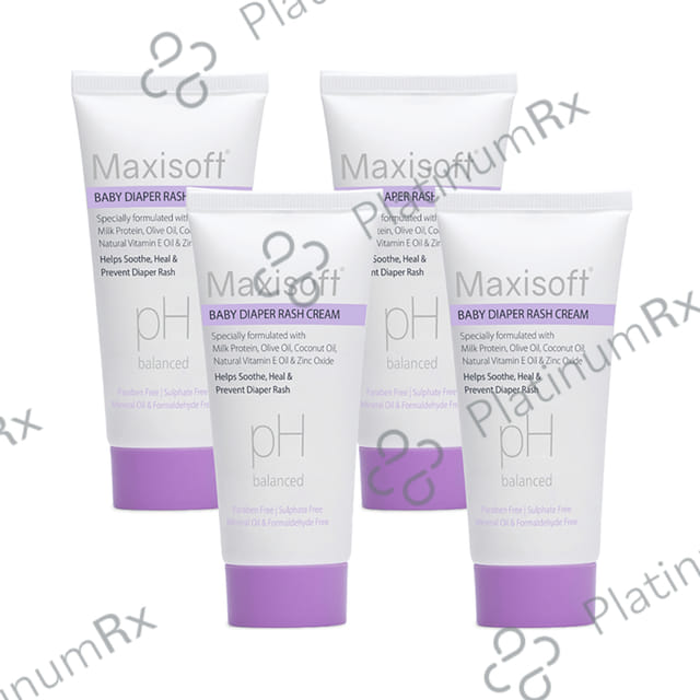 Maxisoft Baby Diaper rash Cream (50gm Each) 4 Tubes