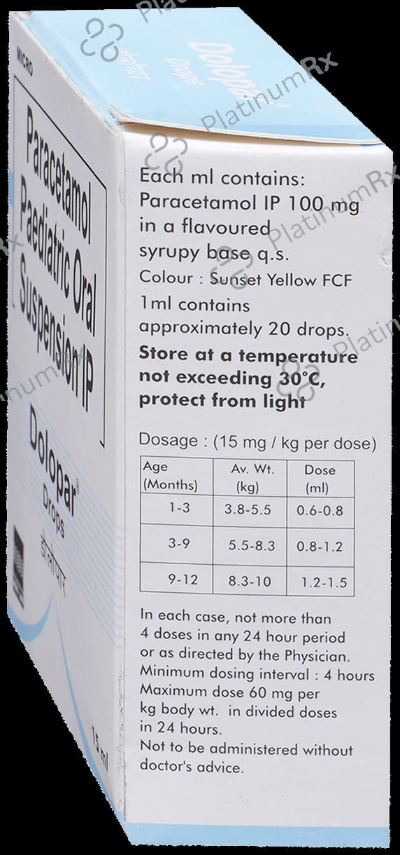 Dolopar 100mg Drops 15ml