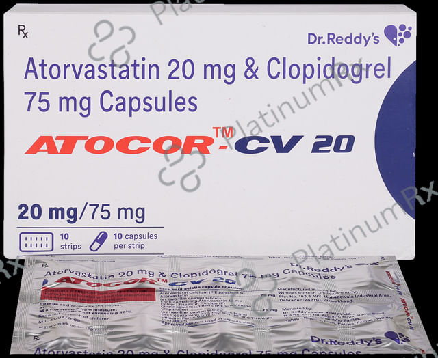 Atocor CV 20/75mg Capsule 10s