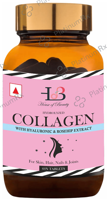 House of Beauty Hydrolyzed Collagen with Hyaluronic & Rosehip Extract Tablet