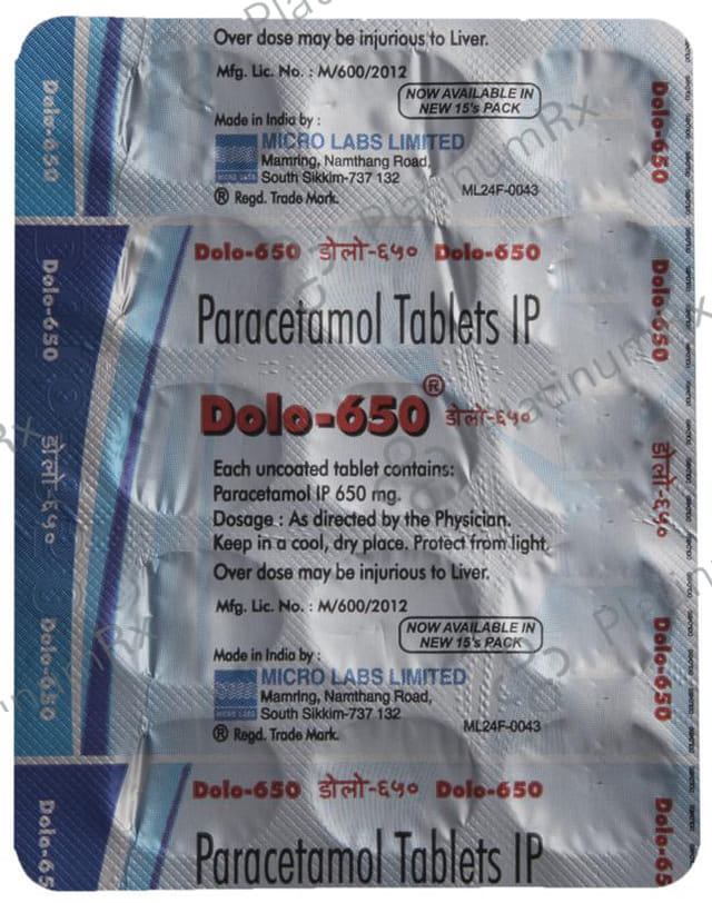 Dolo 650mg Tablet 15s