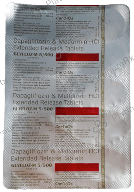 Glyfloz-M 5mg/500mg Tablet ER