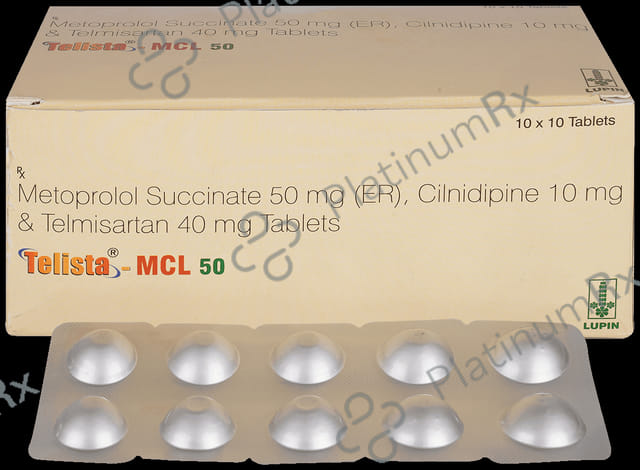 Telista MCL 10/50/40mg Tablet ER 10s