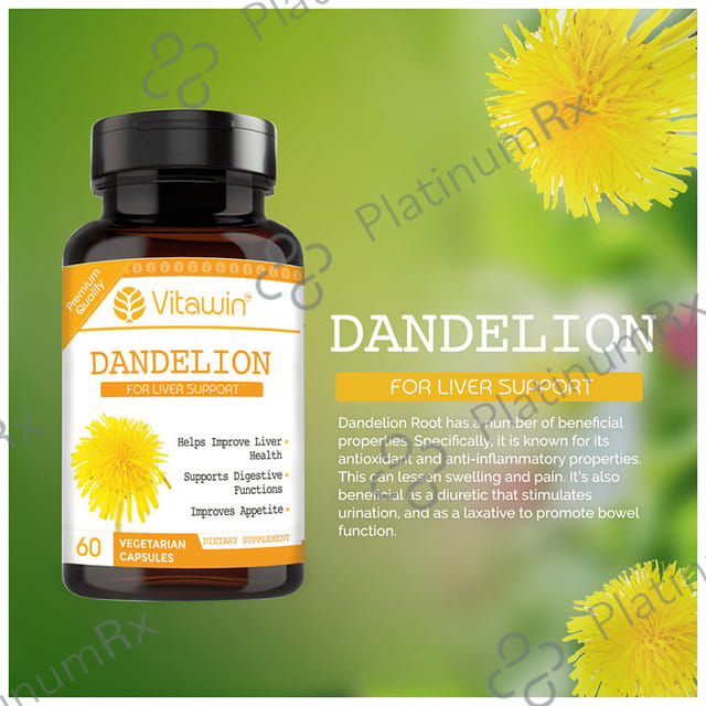 Vitawin Dandelion 500mg Vegetarian Capsule
