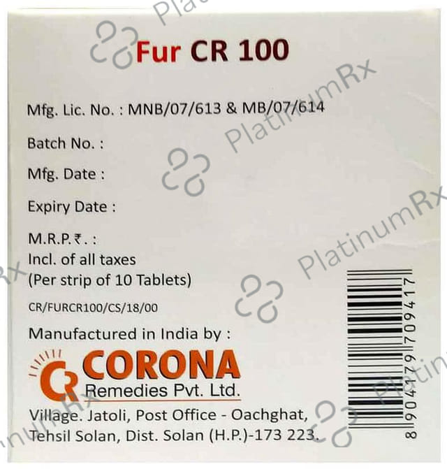 Fur CR 100mg/1500mcg Tablet 10s