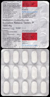 Metafort SR 1000mg Tablet 15s