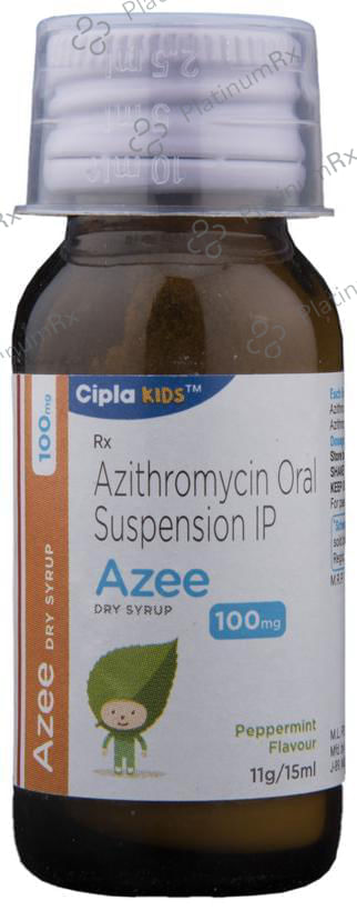 Azee 100mg Dry Syrup Peppermint 15ml