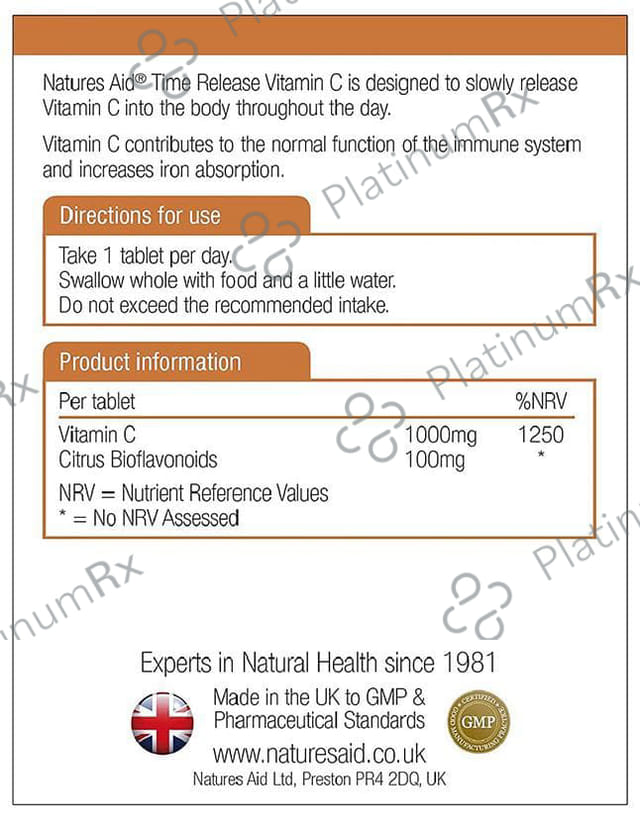 Natures Aid Vitamin C 1000mg Tablet