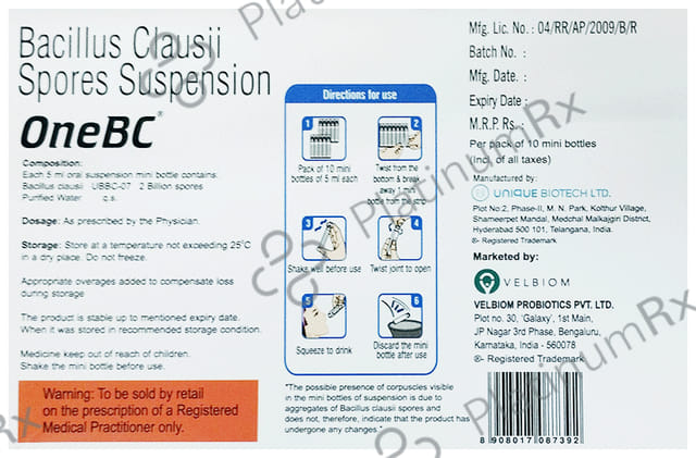 One BC Oral Suspension 5ml Each 1ml