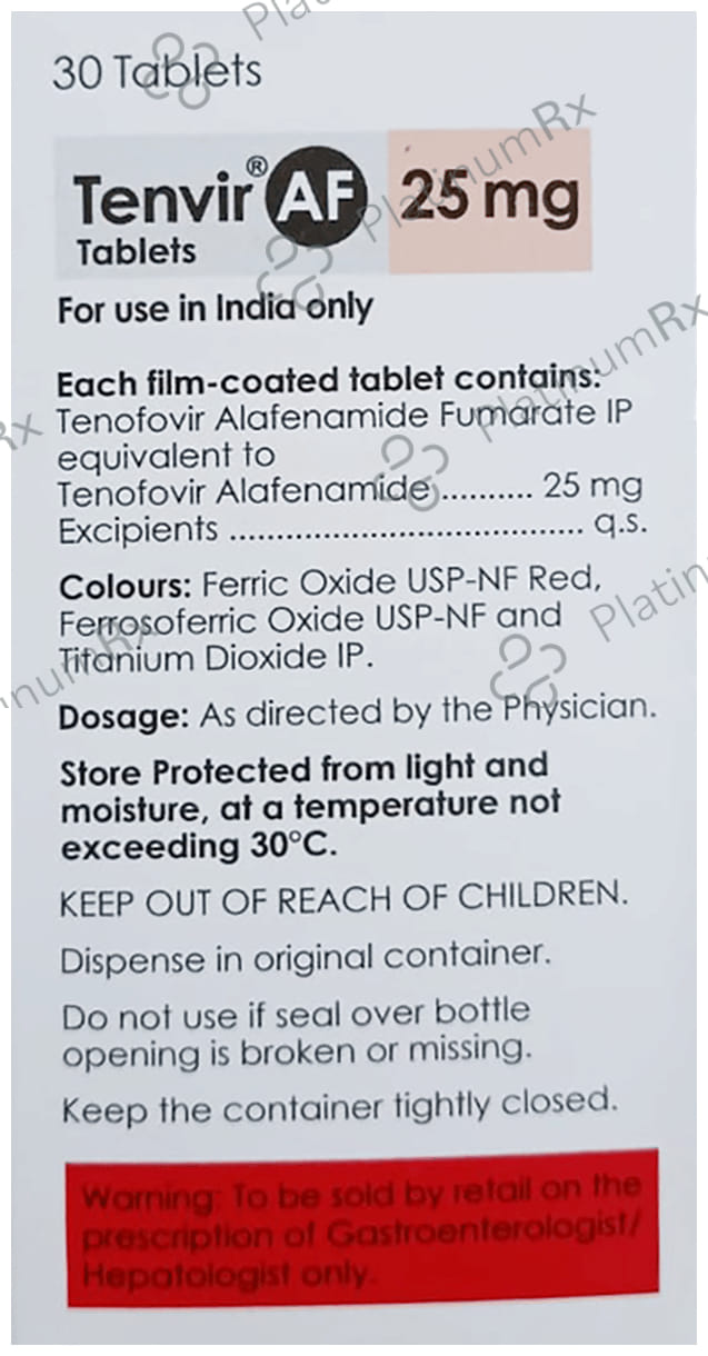 Tenvir AF 25mg Tablet 30s